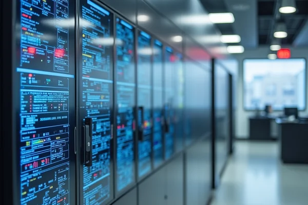 Commercial building automation system with centralized control panel