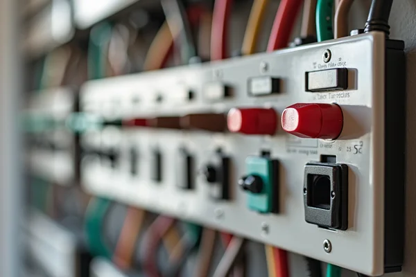 Image of a switchboard at a residential home