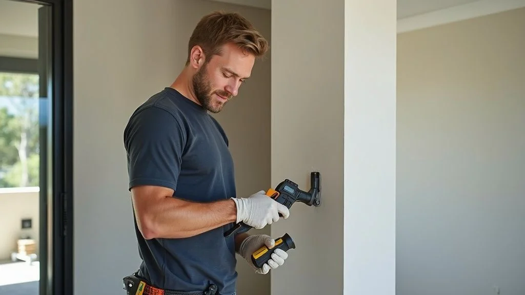 Professional tradesperson working on property maintenance in East Maitland