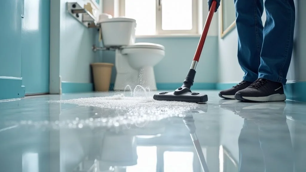 Professional cleaning services showing sparkling clean results