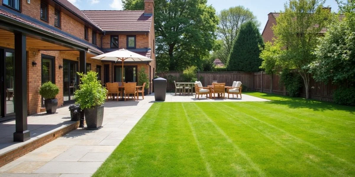 Completed outdoor entertaining area with built-in wood heater, firewood storage, TV mount and custom joinery by MTS Group