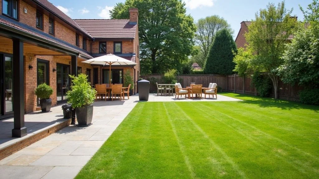 Outdoor entertaining area, landscaping, grounds maintenance
