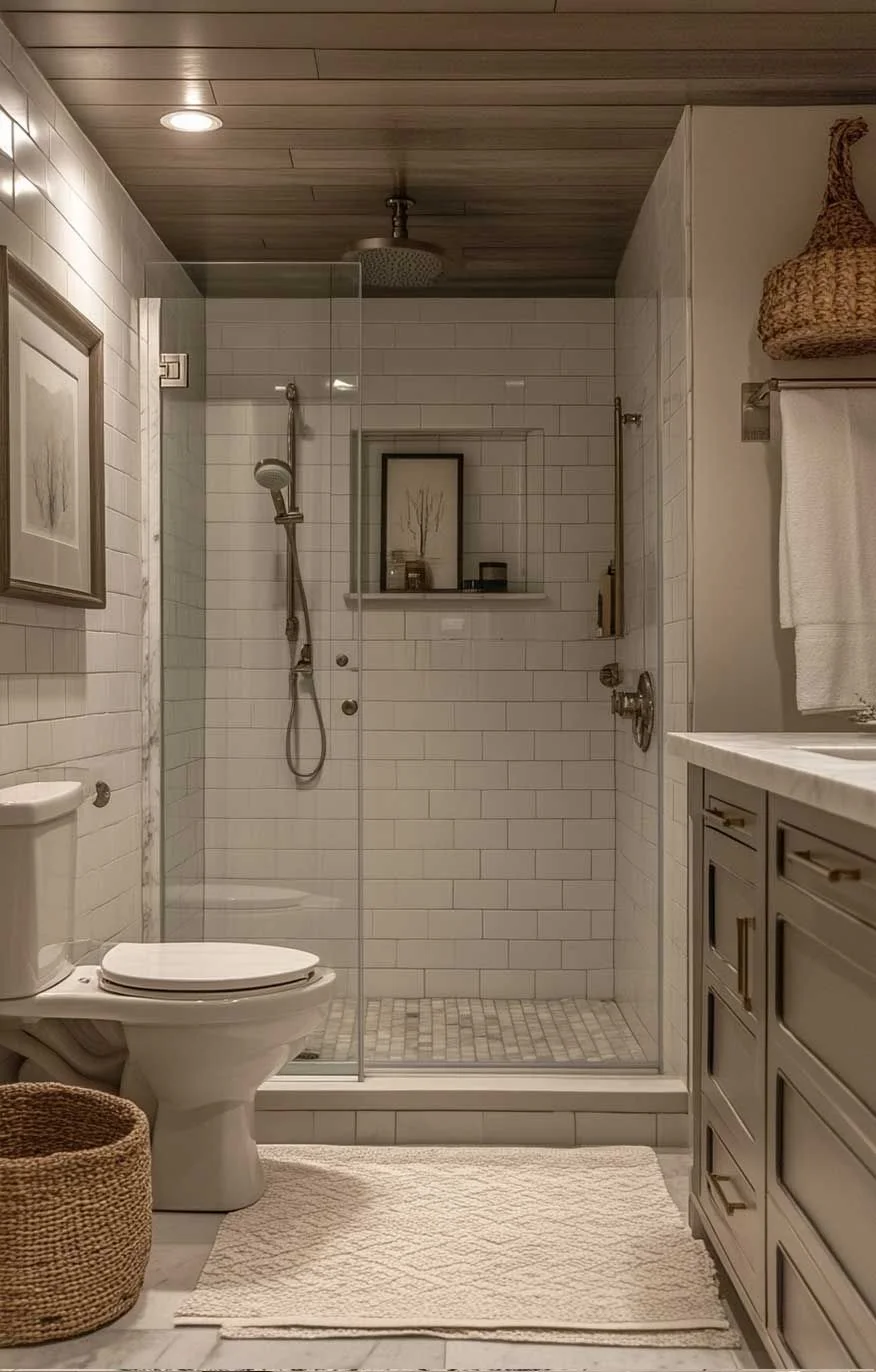 Completed bathroom renovation showcase